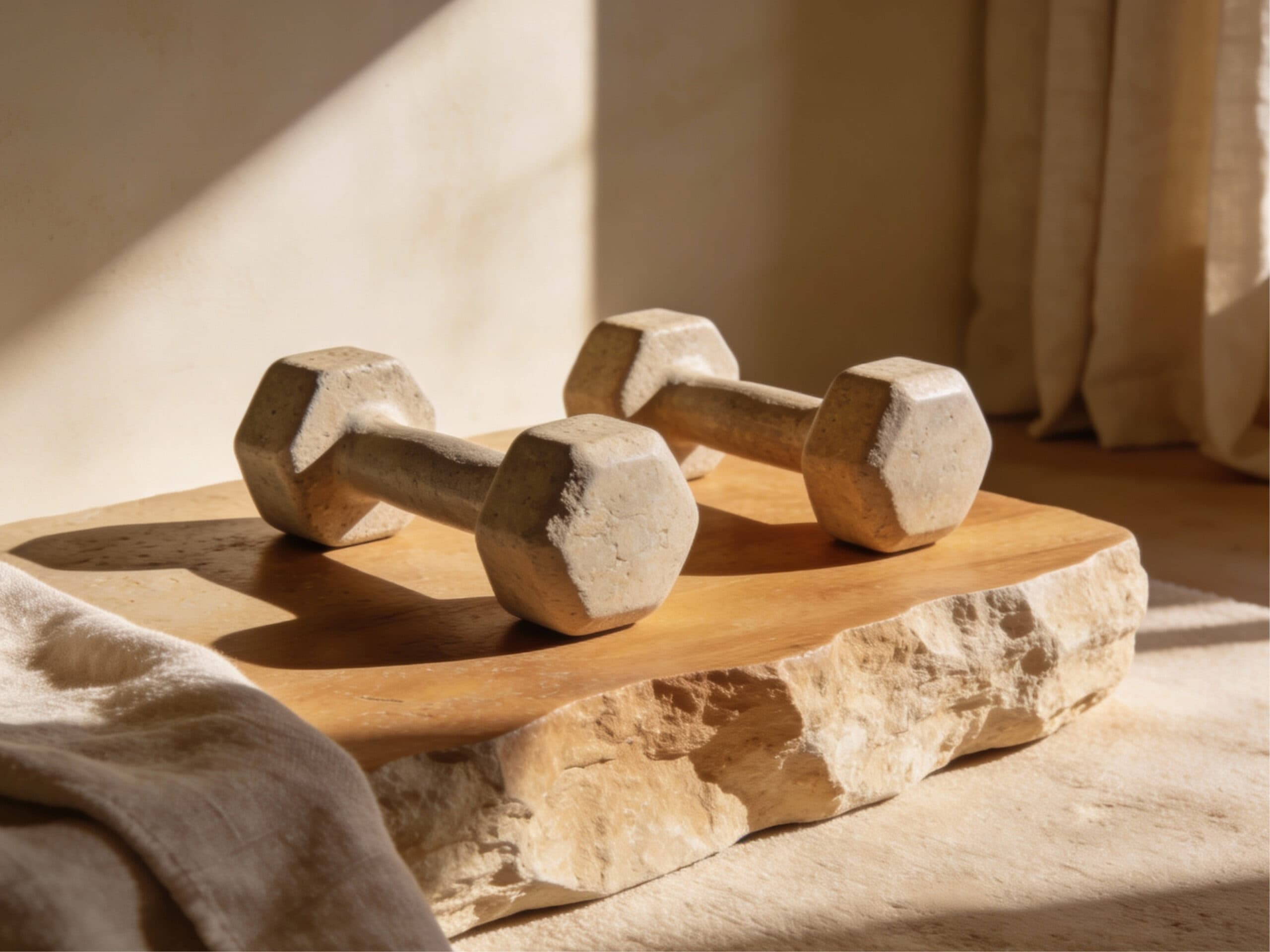 Stone Dumbbells